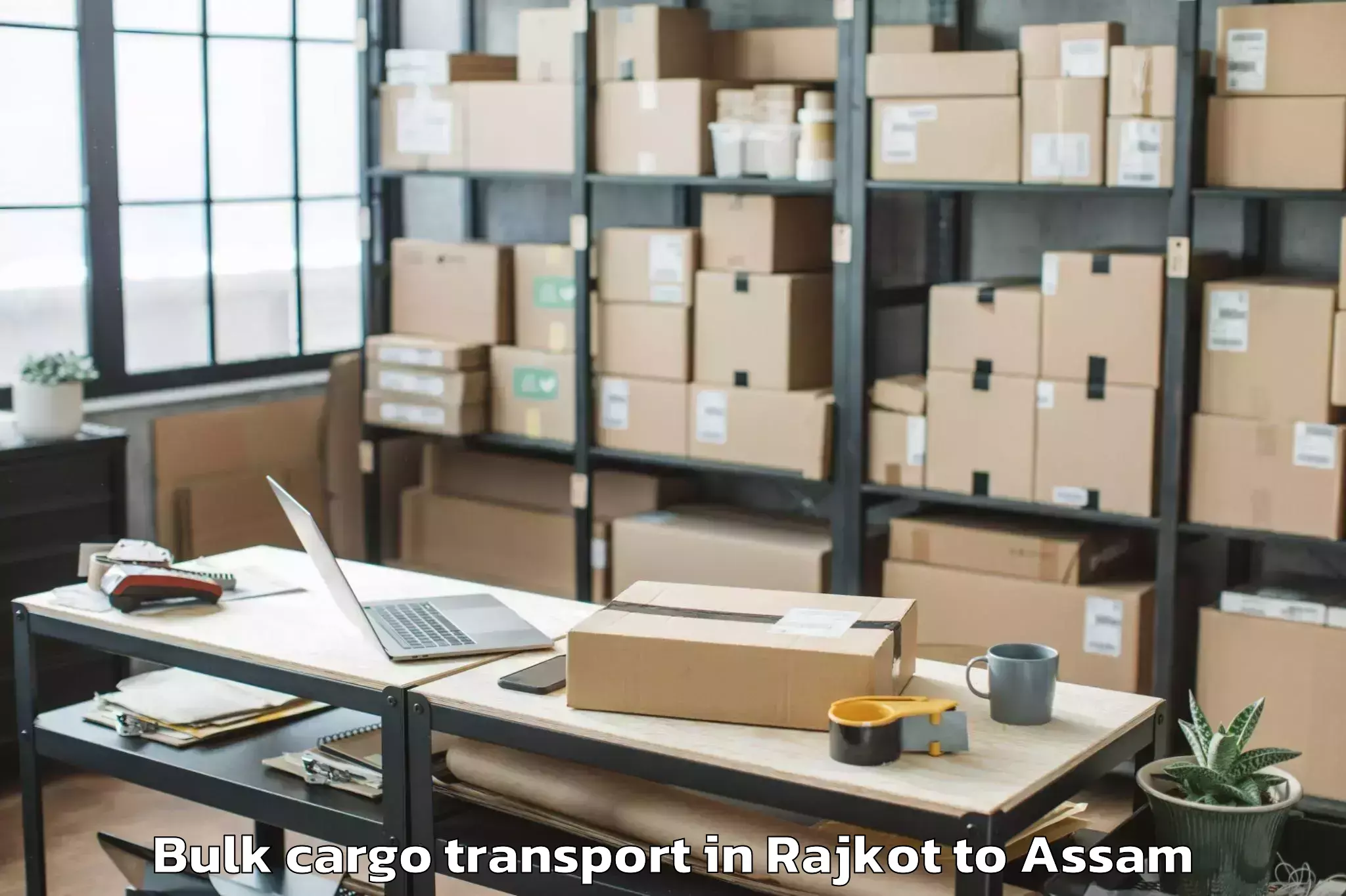 Top Rajkot to North Lakhimpur Bulk Cargo Transport Available